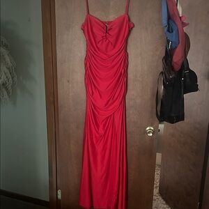 B Darlin Striking Red Prom Dress